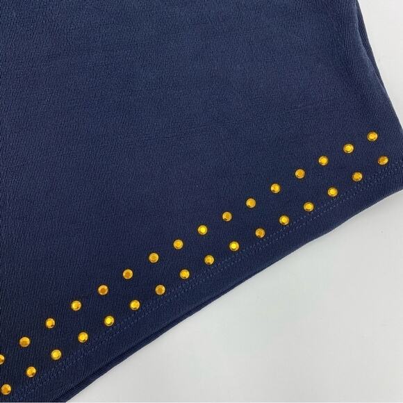 Chico’s Travelers Top Beaded Black Asymmetrical 8/10 - Picture 3 of 6